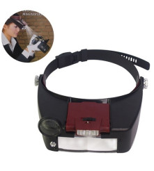 Oem, 3 Lens 2 LED Headband Magnifier Magnifying Glasses, Lupe și Microscoape, AL052