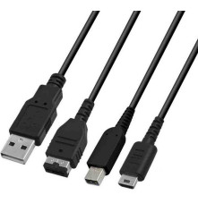 Oem - 3 in1 USB pentru Nintendo 2DS, 3DS, DSi, DS Lite, GBA - Nintendo 3DS - YGN608-CB