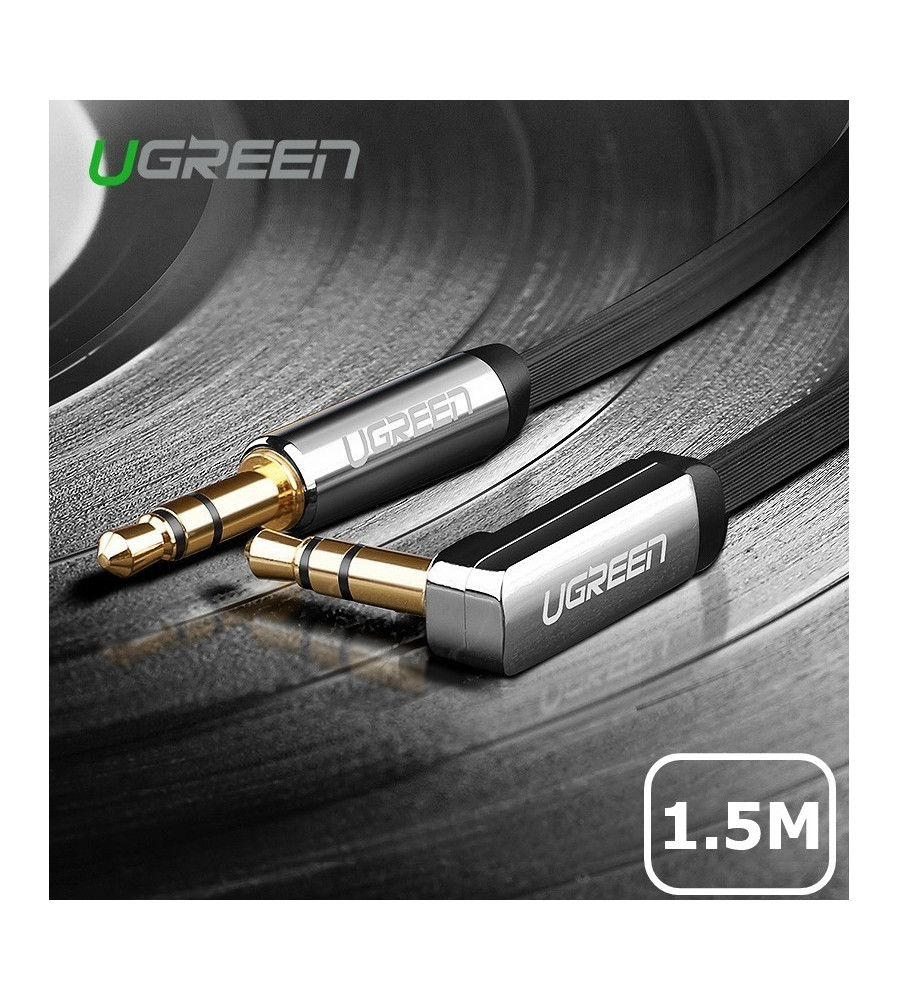 UGREEN - Cablu audio Premium de 3.5mm ultra plat unghi 90 grade - Cabluri audio - UG259-CB