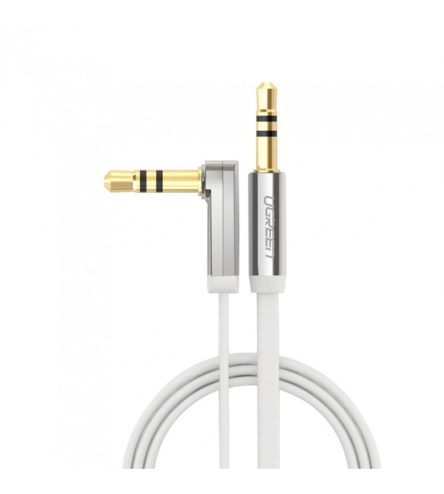 UGREEN - Cablu audio Premium de 3.5mm ultra plat unghi 90 grade - Cabluri audio - UG259-CB