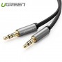 UGREEN - Cablu Audio cu jack de 3.5mm Tată-Tată Ultra Flat Negru - Cabluri audio - UG250-CB