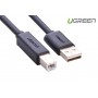 UGREEN - Cablu de imprimare USB 2.0 AM la BM placat cu aur - Cabluri imprimantă - UG119-CB