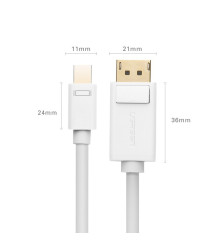UGREEN - Cablu mini DisplayPort tata la Displayport tata - Cabluri Displayport si DVI - UG340-CB