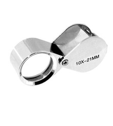 Oem - 10x-Zoom 21mm Lupa argintie mini pentru Bijuterii - Lupe și Microscoape - AL100