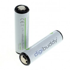 digibuddy, 2x CE aprobat 18650 2600mAh 3.7V 5A Li-ion baterie reîncărcabilă cu PCB, Format 18650, ON331-CB