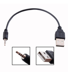 Oem - 2.5mm Audio Jack to USB Cable 25cm - USB to Audio cables - AL996