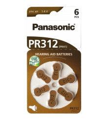 Panasonic - Panasonic 312 / PR312 / PR41 Hearing Aid Battery - Hearing batteries - BL247-CB