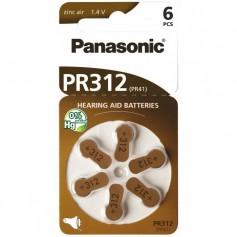 Panasonic 312 / PR312 / PR41 baterii aparate auditive