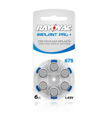 Rayovac - Rayovac 675 IMPLANT PRO+ baterii aparate auditive - Baterii auditive - BL256-CB