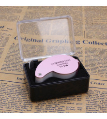 Oem - 40x-zoom Lupa metal cu lumina LED inclusiv 3 baterii - Lupe și Microscoape - AL490-CB