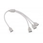 Oem - Conector splitter RGB 1 pana la 3 (1x mama la 3x mama cablu) - Conectori LED - AL356