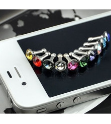 Oem - 10 bucati Dop antipraf 3.5mm Diamant iPhone Samsung HTC Sony - Accesorii telefon - AL057