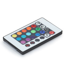 Oem - 12V 24 taste RGB muzica controler LED senzor de sunet Negru - Accessorii LED - LCR33