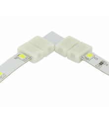 Oem - Conector L de 10mm pentru benzi LED de 1 culoare SMD5050 5630 - Conectori LED - LSC24-CB