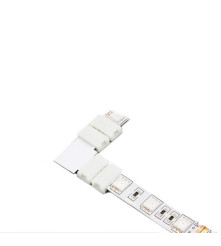 Oem - Conector L de 10mm pentru benzi RGB SMD5050 5630 - Conectori LED - LSC27-CB