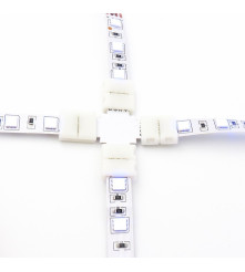 Oem - Conector X de 10mm pentru benzi RGB SMD5050 5630 - Conectori LED - LSC29-CB