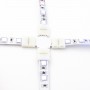 Oem - Conector X de 10mm pentru benzi RGB SMD5050 5630 - Conectori LED - LSC29-CB