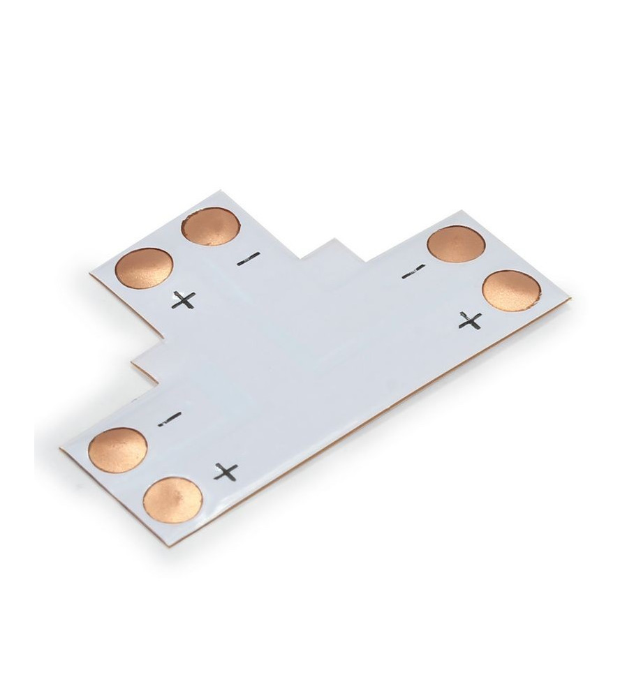 Oem - Conector PCB T de 10mm pentru benzi LED de 1 culoare SMD5050 5630 - Conectori LED - LSC16-CB