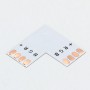 Oem - Conector PCB L de 10mm 4-Pini pentru benzi LED RGB SMD5050 5630 - Conectori LED - LSC18-CB