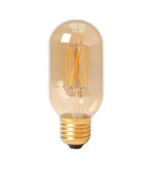 Calex - E27 4W 240V Calex LED sticlă cu filament Tubular 320lm T45L Auriu 2100K Reglabil - Vintage Antic - CA0240-CB