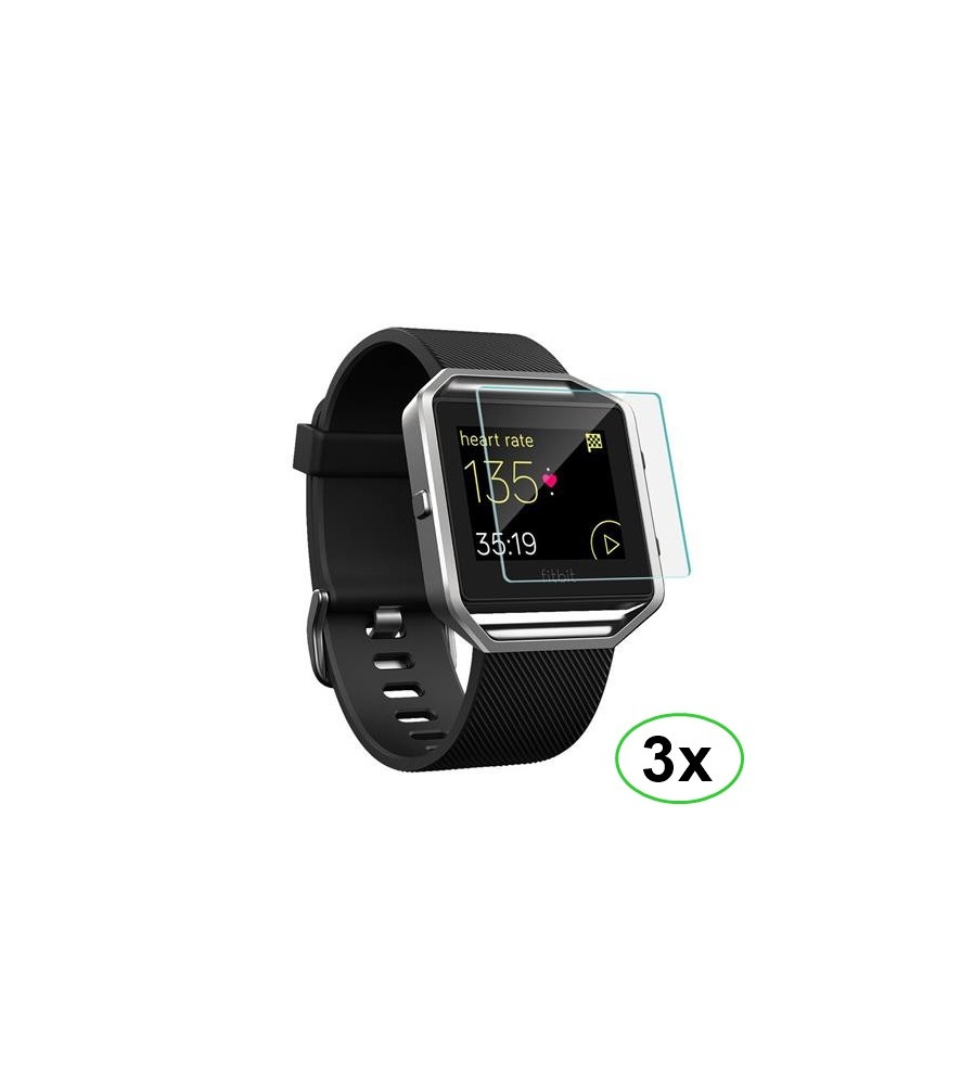 Oem - 3 bucati - Folie Protectoare ecran pentru Fitbit Blaze - Folii / sticla protectoare Fitbit - AL529-CB