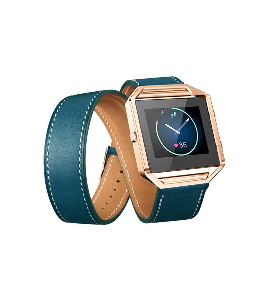 Oem - Bratara Infinity din piele ecologica pentru Fitbit Blaze fara carcasa - Brățări - AL152-CB