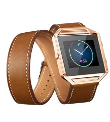 Oem - Bratara Infinity din piele ecologica pentru Fitbit Blaze fara carcasa - Brățări - AL152-CB