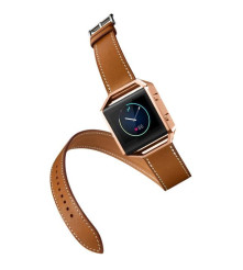 Oem - Bratara Infinity din piele ecologica pentru Fitbit Blaze fara carcasa - Brățări - AL152-CB