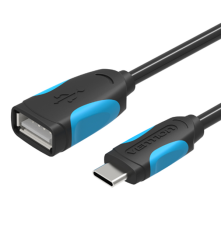 Vention, Cablu de date USB 2.0 Female la USB de tip C - Negru, Cabluri USB la USB C, V021-CB