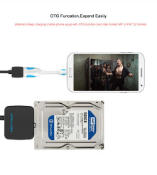 Vention - 2.5 Inch High Speed Sata la USB 3.0 pentru HDD SSD - Adaptoare SATA și ATA  - V029-CB