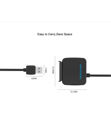 Vention - 2.5 Inch High Speed Sata la USB 3.0 pentru HDD SSD - Adaptoare SATA și ATA  - V029-CB