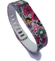 Oem - FloralFlex Bratara TPU pentru Fitbit Flex - Brățări - AL180-CB