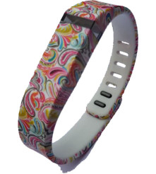 Oem - FloralFlex Bratara TPU pentru Fitbit Flex - Brățări - AL180-CB