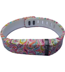 Oem - FloralFlex Bratara TPU pentru Fitbit Flex - Brățări - AL180-CB
