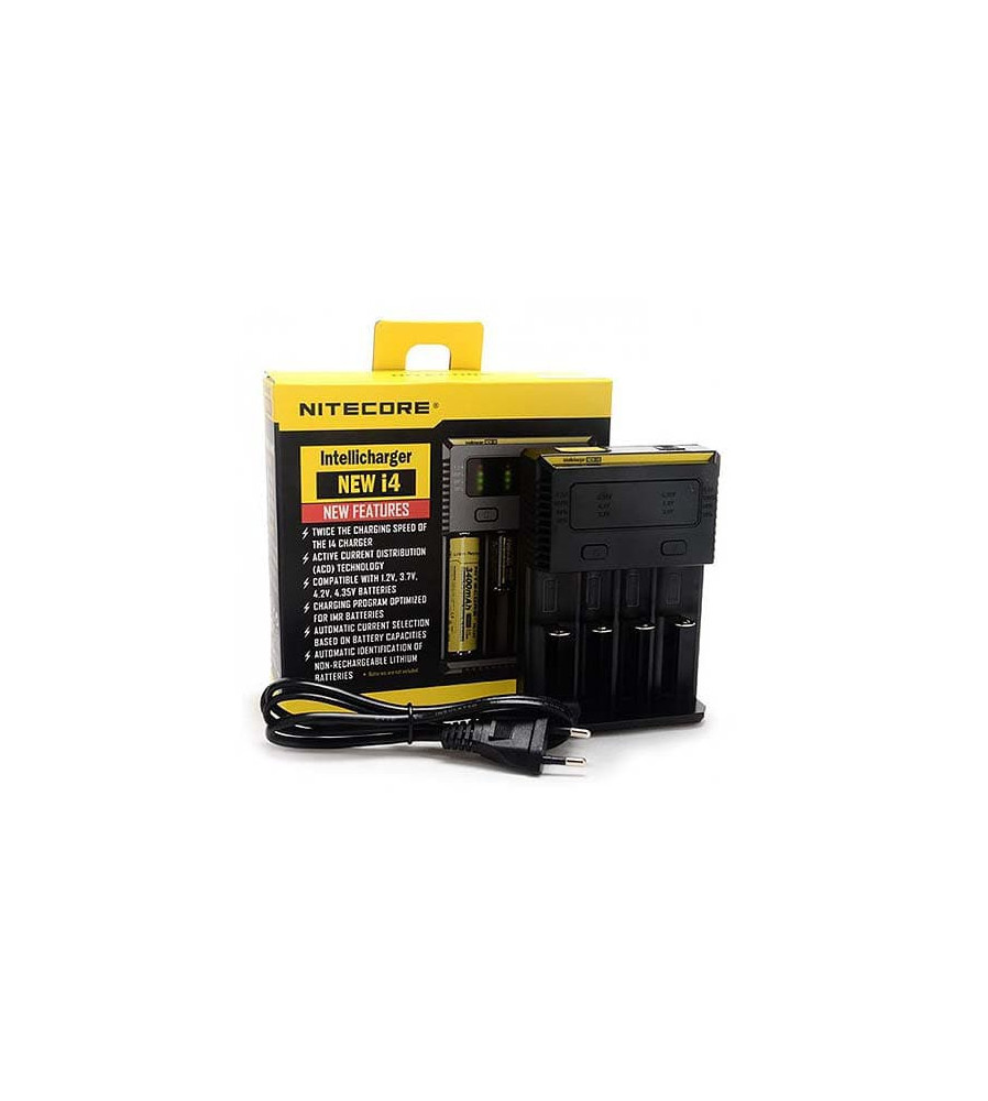 NITECORE - Nitecore Intellicharge New i4 pentru Li-ion, NiMH, Ni-Cd - Încărcătoare de baterii - BS003