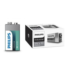 PHILIPS - Philips Industrial 9V 6LR61 Alcaline 10 bucati - Alte formate - BS042-CB