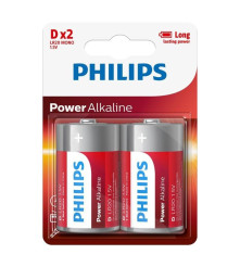 PHILIPS - Philips Power D/LR20 Alkaline - 2 bucati - Format C D 4.5V XL - BS048-CB