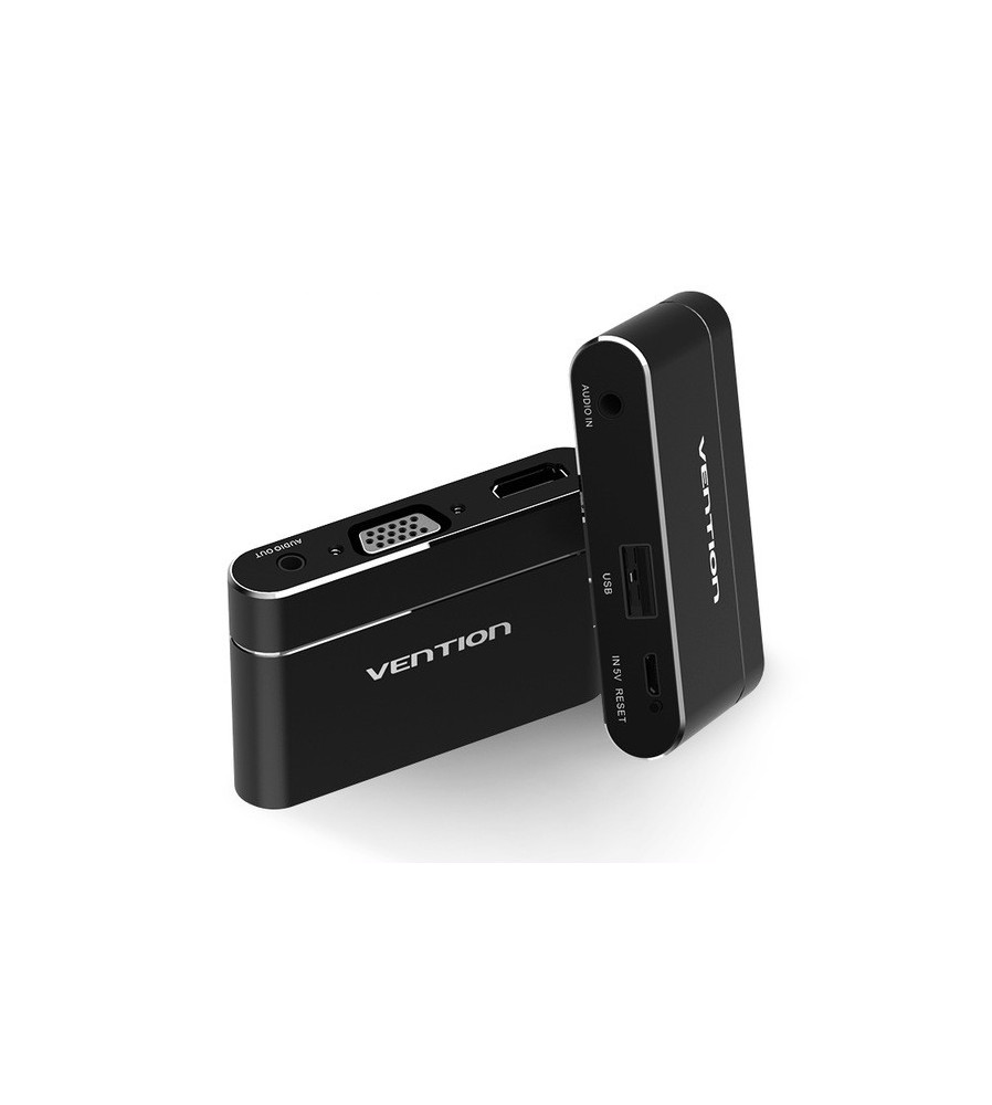 Vention - Adaptor 3in1 USB la convertor audio video HDMI si VGA - Adaptoare audio - V047-CB