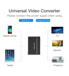 Vention - Adaptor 3in1 USB la convertor audio video HDMI si VGA - Adaptoare audio - V047-CB