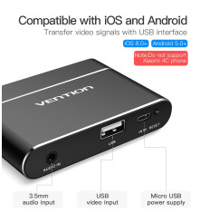 Vention - Adaptor 3in1 USB la convertor audio video HDMI si VGA - Adaptoare audio - V047-CB