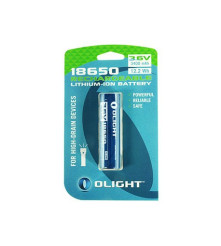 OLIGHT - Acumulator Olight reincarcabil Li-ion 18650 3400mAh 3.6V pentru M-serie - Blister - Format 18650 - NK379-CB