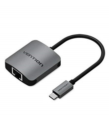 Vention - Adaptor USB-C Tip C USB C la RJ45 100Mbs Female Convertor - Adaptoare USB  - V051
