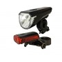 arcas - Set de iluminat pentru biciclete Arcas cu baterii Li-polimer de 3.7V incorporate + cablu de incărcare USB - Lanterne ...