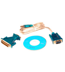 Oem - USB-RS232 Com Port 9 PIN Soros DB25 DB9 Adapter Kábel átalakító - RS 232 RS232 adapterek - AL225