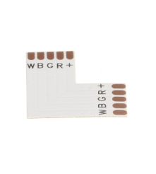 Oem - Conector PCB L de 12mm 5-Pini pentru benzi LED RGB SMD5050 - Conectori LED - LSC35-CB