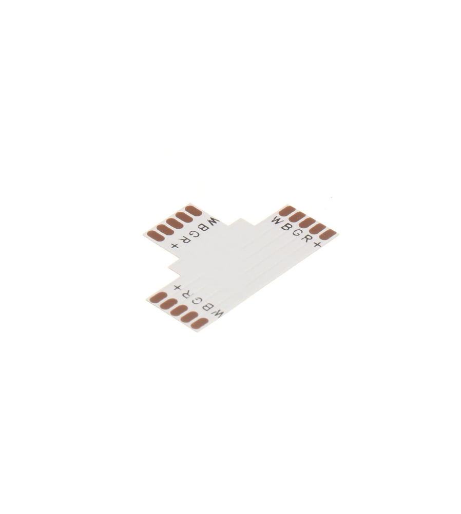 Oem - Conector PCB T de 10mm 5-Pini pentru benzi LED RGB SMD5050 - Conectori LED - LSC033-CB