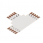 Oem - Conector PCB T de 10mm 5-Pini pentru benzi LED RGB SMD5050 - Conectori LED - LSC033-CB