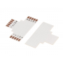 Oem - Conector PCB T de 10mm 5-Pini pentru benzi LED RGB SMD5050 - Conectori LED - LSC033-CB