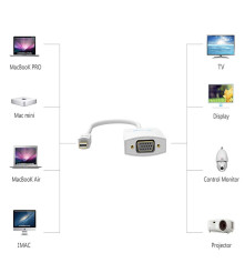 Vention - Mini Displayport Male pentru VGA Female Adaptor Convertor - DVI și DisplayPort adaptoare - V064