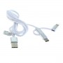 OTB - Cablu de date 3in1 - iPhone / Micro-USB / USB-C - 1.0M - iPhone cabluri de date - ON6019
